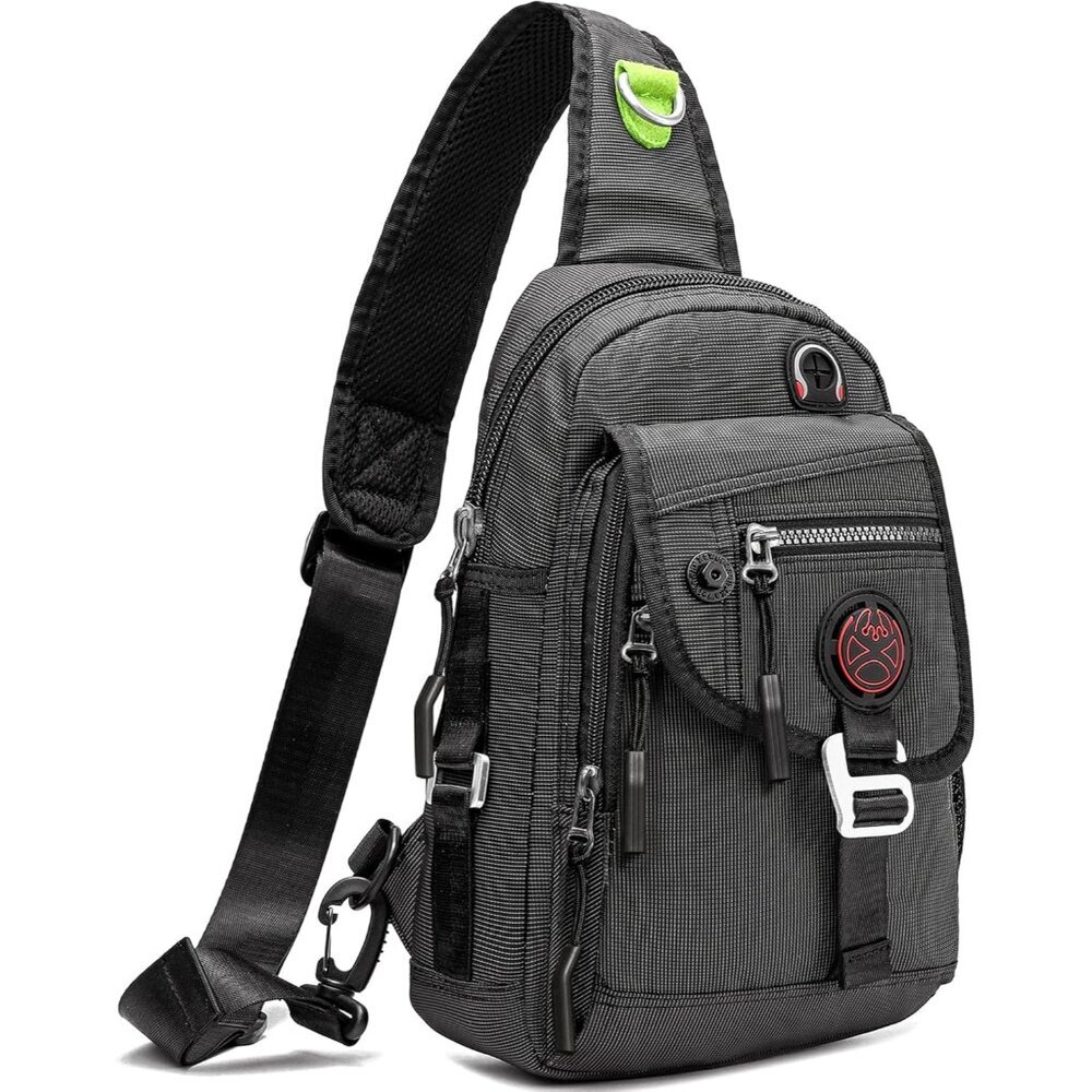 Lightweight Water-Resistant Crossbody Sling Bag For Outdoor Travel - Unisex